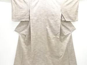 アンティーク　横段織り出し手織り紬着物